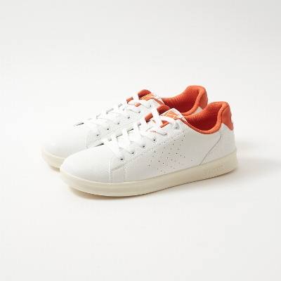 hummel(q)-S COURT LINE LZ WHITE/BURNT ORANGE